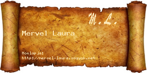 Mervel Laura névjegykártya